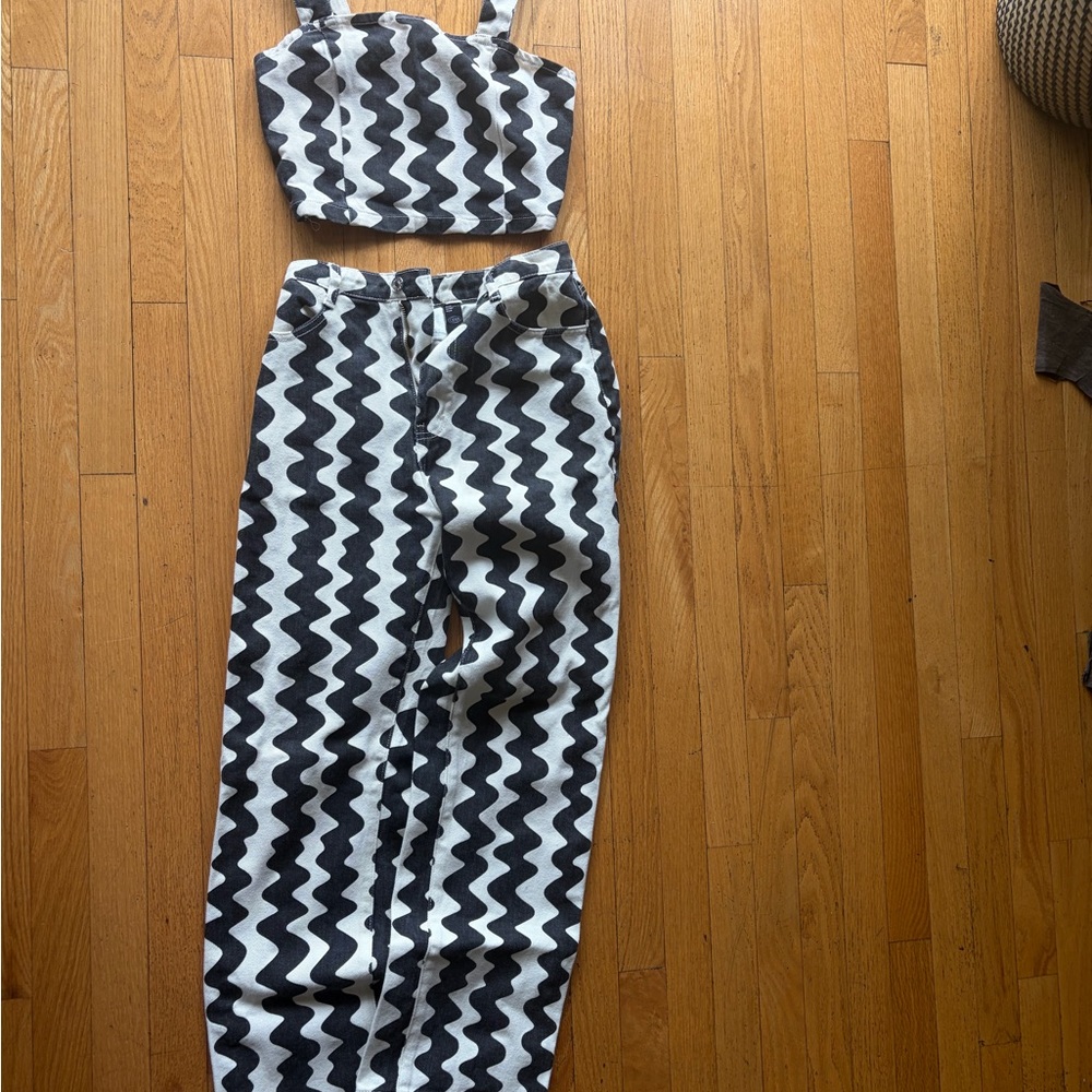 Denim zig zag pattern set - Picture 6 of 6